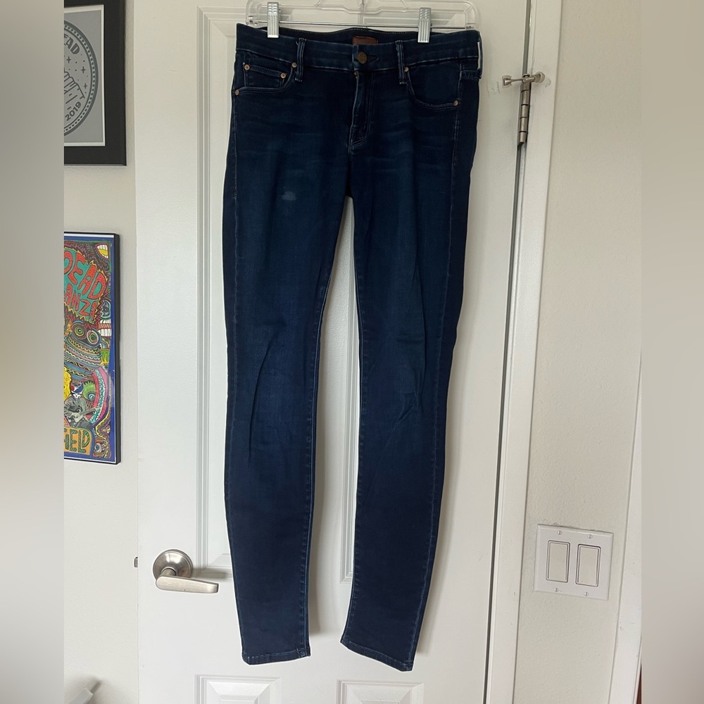 MOTHER Blue Skinny Jeans Classic Fit